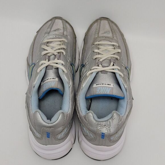 Nike Womens Gray White Initiator 394053-001 Lace Up Mid Athletic Shoes Size 8.5 - Picture 3 of 11